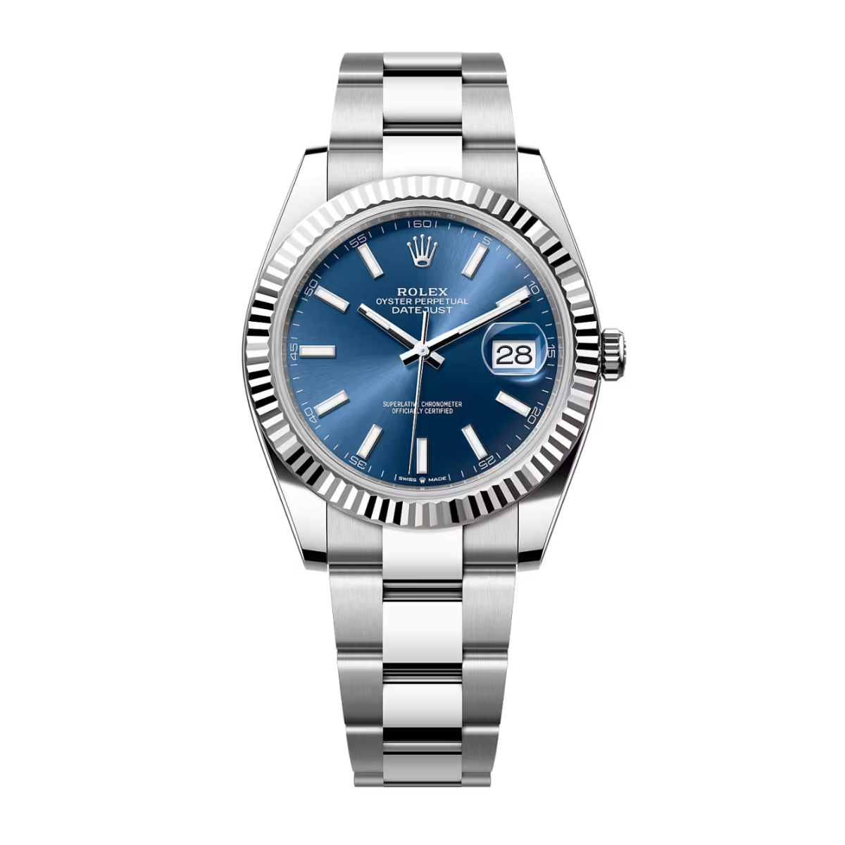Rlx Datejust Blue Dial Oyster Bracelet 41mm 126334