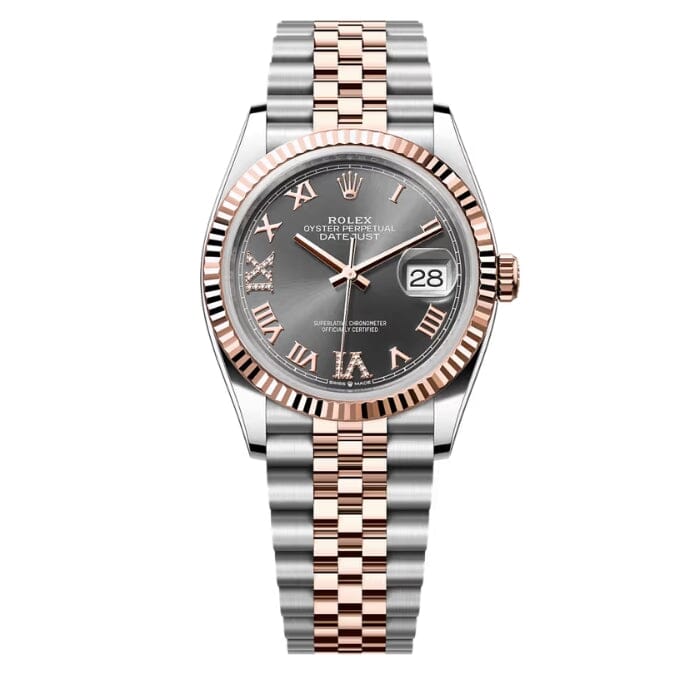 Datejust 126231 - Dark Rhodium Dial, Fluted Bezel, 36 mm